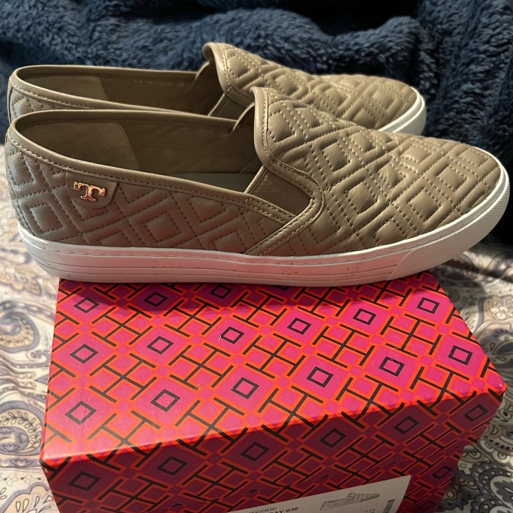 Tory Burch Jesse Quilted Sneakers.